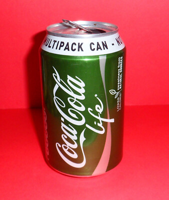 Coca Cola Dose ''life'' UK Sammeldose 330ml green (oop) rar