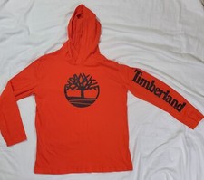 Timberland Orange PRO Hoodie Pullover Wicking Good Youth Large 14/16