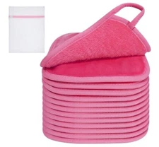 Makeup Remover Cloth, Reusable Makeup Remover Pads Washable Travel Bag, Microfib
