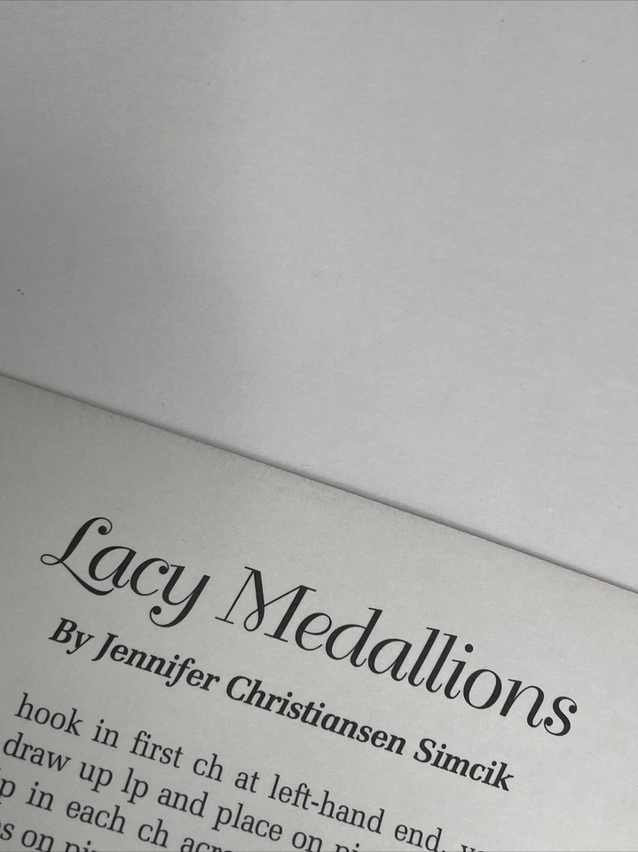 Lacy Medallions Country Afghan  Crochet Pattern Needlecraft Shop - Image 4 of 4