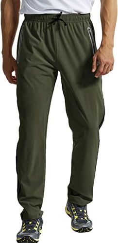 Men's Athletic Quick Dry Zipper Pockets 