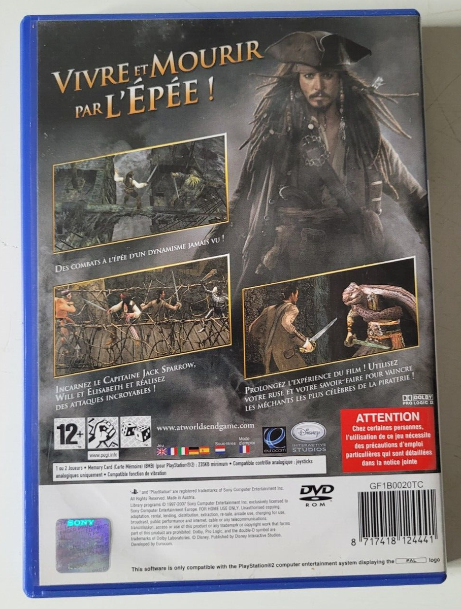 Pirates des Caraïbes : Jusqu'au Bout du Monde – PS2 – PAL – Complet - Jeux vidéo