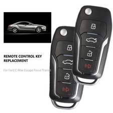 2 Upgraded Flip Key Remote For 2012-2018 Ford Focus Chip Keyless Entry Alarm Fob