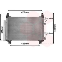 VAN Wezel Kondensator Klimaanlage FüR Toyota Yaris _P9_ SCP9_ NSP9_ KSP9_
