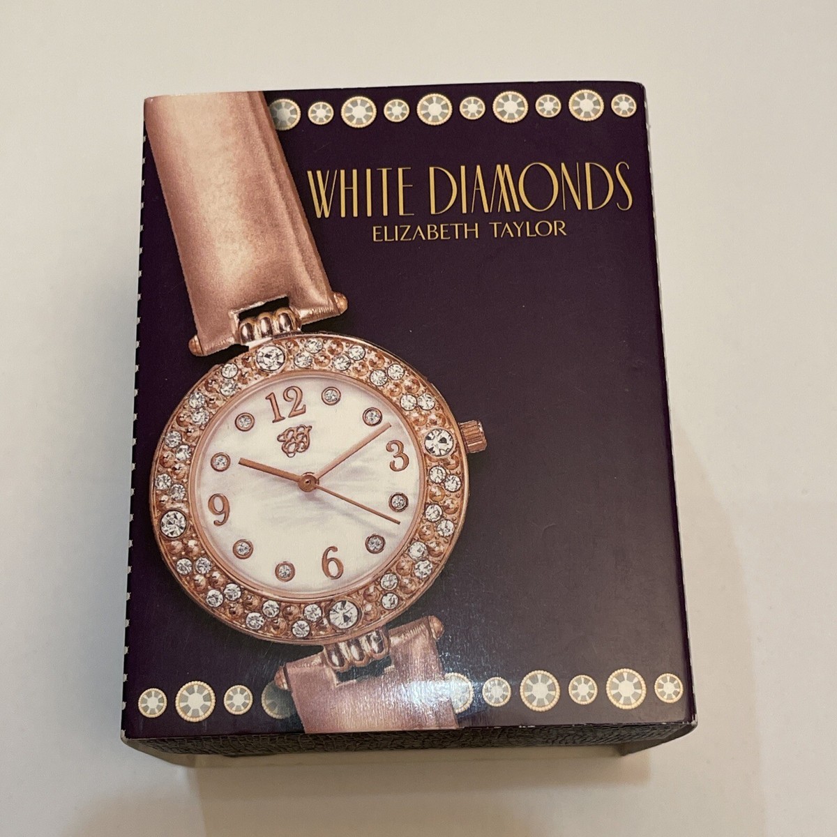 Elizabeth Taylor White Diamonds Women\'s Watch Vintage ELIZABETH TAYLOR White Diamonds Gold Tone Rhinestone  main image 2
