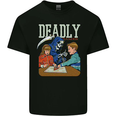 Deadly Games For Kids Sensenmann Ouija Brett Herren Baumwolle T-Shirt Tee Top