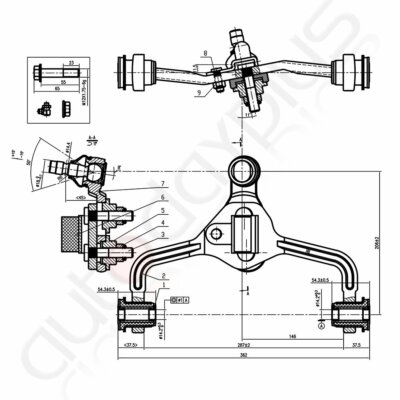 14-Piece Front & Rear Control Arm & Steering Kit For 95-02 Mercury Grand Marquis