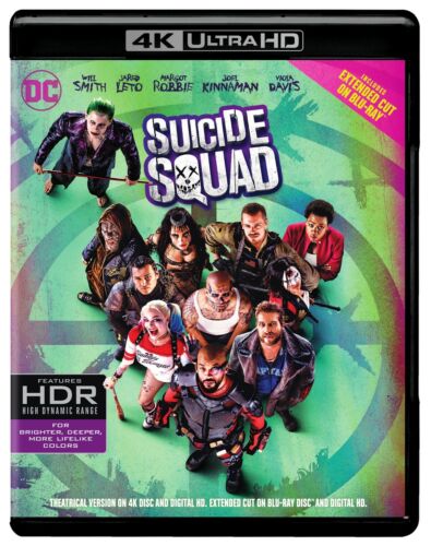 Suicide Squad (4K UHD Blu-ray) Will Smith Jared Leto Margot Robbie Joel Kinnaman - Picture 1 of 2