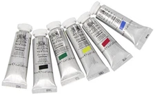 WINSOR & NEWTON DEISGNERS GOUACHE PRIMARY COLOR 6 CT. 0.47 fl. oz SET~BUY@$14.99