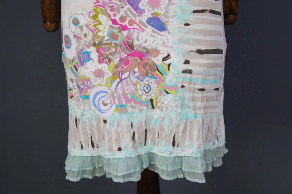 Vestido Corto Save The Queen Multicolor Floral Bodycon Manga 3/4 Talla L Foto 2 de 4