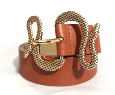 Express snake buckle belt Snake Skin Pattern Top Grain Leather Belt - Western Express main image 4