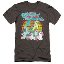 My Little Pony Premium Canvas T-Shirt Chillin with my Ponies Charcoal