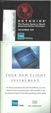 AMEX SkyGuide airline guide (OAG competitor) N Am pocket timetable 12/98 [1042]