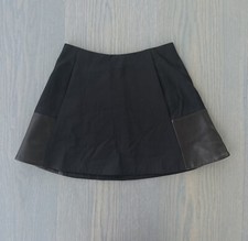 rag  bone lamb leather panel mini skirt 00