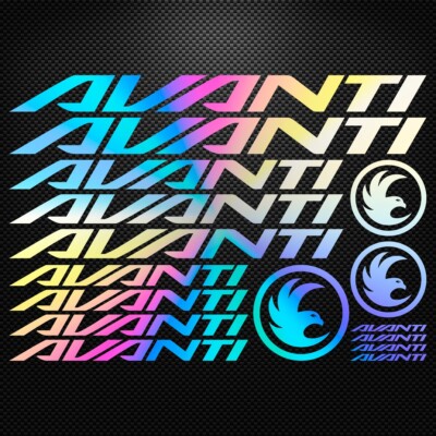 Stickers Vélo Avanti – Décalcomanies Cadre 29cm, Vinyle Mat, Multicolore, Neuf