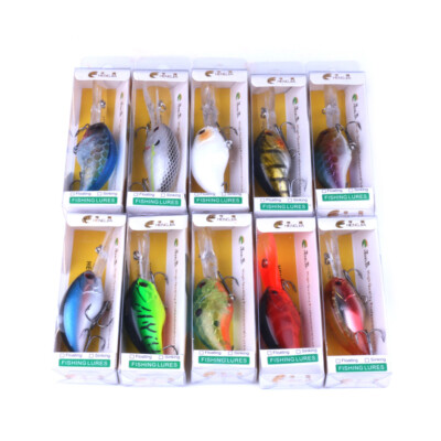 10PCS Lot Crankbaits 9cm/13g Minnow Fishing Lures Hook Tackle Hard Bait Wobbler