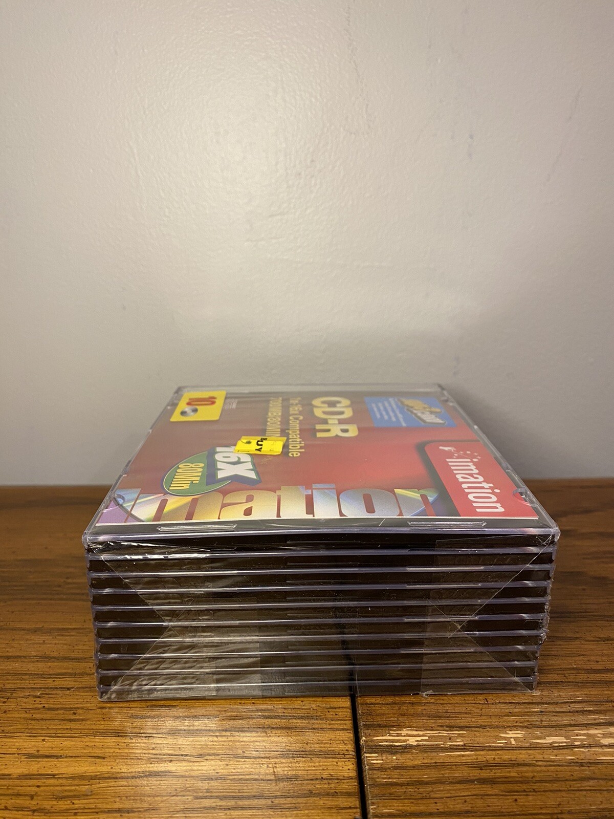 Imation 10 Pack 700MB 80 MIN 1x-16x Compatible CD-R with Jewel Case - Brand New
