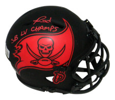 RONALD JONES II SIGNED TAMPA BAY BUCCANEERS ECLIPSE MINI HELMET W/ SB LV CHAMPS