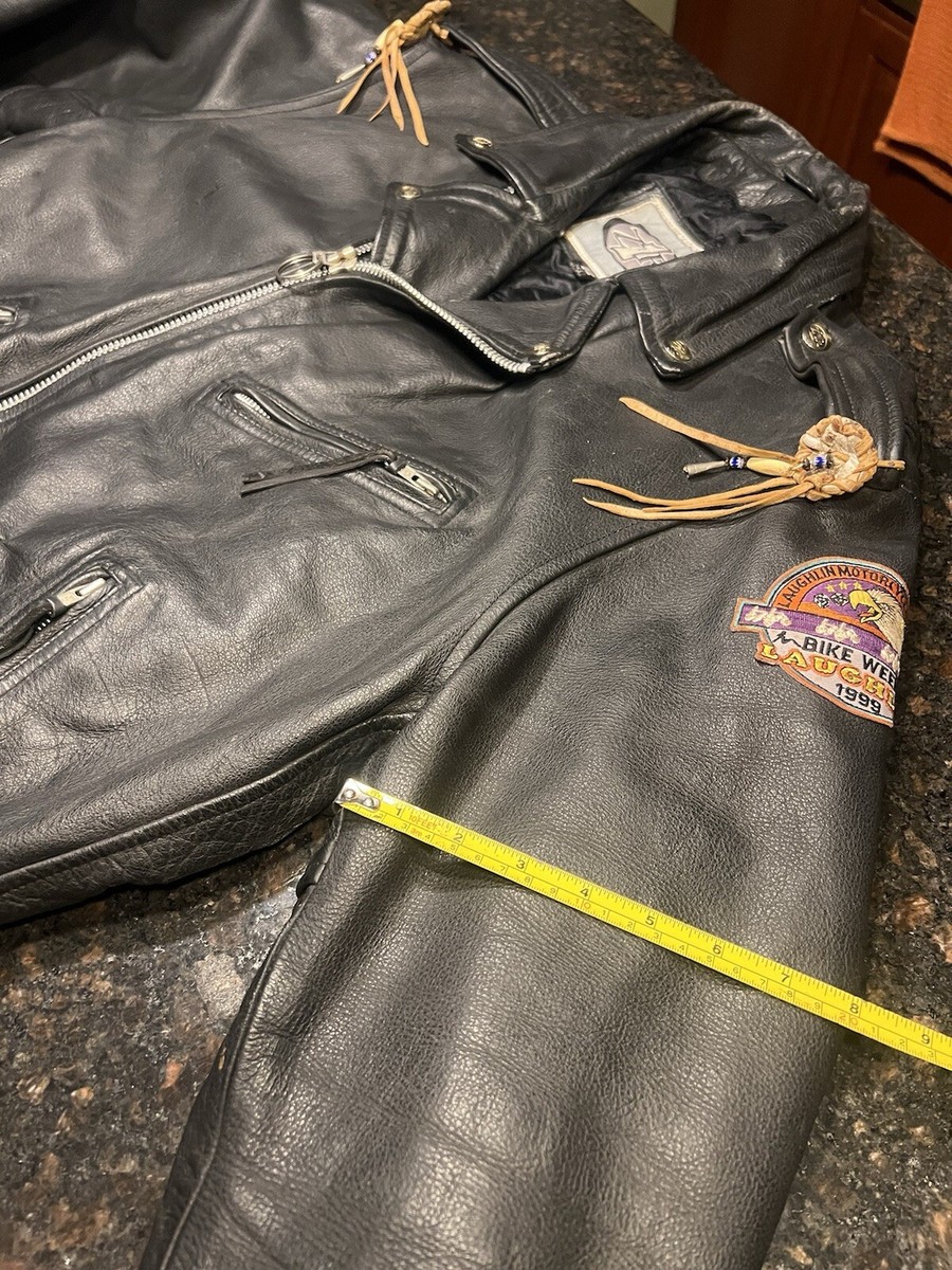 Vintage Harley Davidson 90's Men's Leather Motorcycle Jacket Size