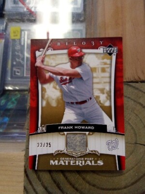 2005 Upper Deck Trilogy Generations Past Materials 22/25 Frank Howard #PA-FH MLB