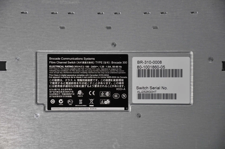 BROCADE 24-PORT FIBRE CHANNEL SWITCH BR-310-0008 - Image 3 of 3