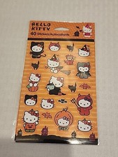 NOS Hello Kitty HALLOWEEN Costumes 40 Stickers 2 Sheets 2010 Sanrio