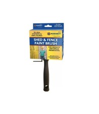 Shed & Fence Creosote Exterior Paint Brush With Pot Clip 10 x 4 cm Hard Wearing 