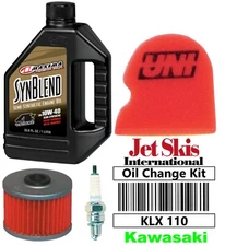 KAWASAKI KLX 110 TUNE UP KIT Uni AIR & OIL FILTER NGK SPARK PLUG KLX 110 DRZ 110
