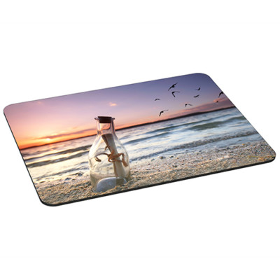Mauspad XL Gaming Design Mousepad rutschfest, Message in a Bottle Flaschenpost