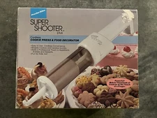 Proctor-Silex SuperShooter Plus Cordless Cookie Press&Food Decorator Tested VTG