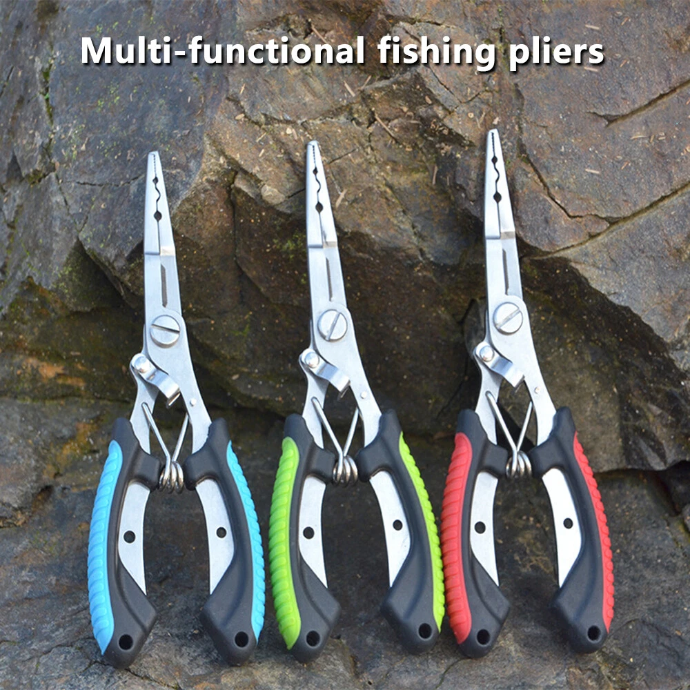 Fishing Pliers Stainless Steel Long Nose Hook Remover With Sheath