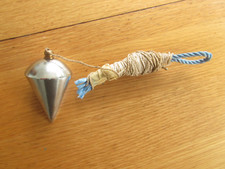 VINTAGE STEEL CHROMIUM PLATED PLUMB BOB