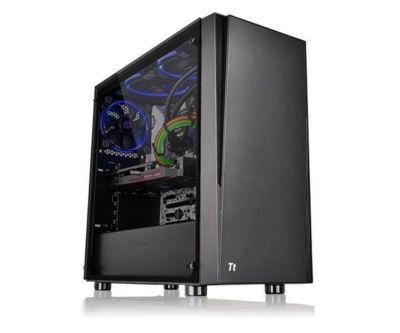 Thermaltake CA-1K1-00M1WN-00 Versa J21 Tempered Glass Edition Mid Tower Chassis