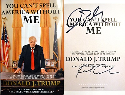 Alec Baldwin~SIGNED IN PERSON~You Can't Spell America Without Me~1st/1st+Photos!
