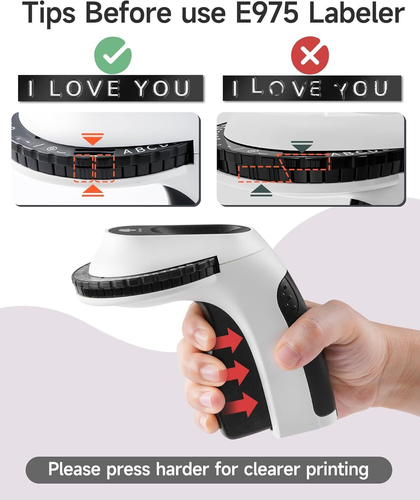 3D Embossing Label Maker mit 6-Farben Label Tapes 3/8" für Dymo Omega Xpress - Bild 5 von 21