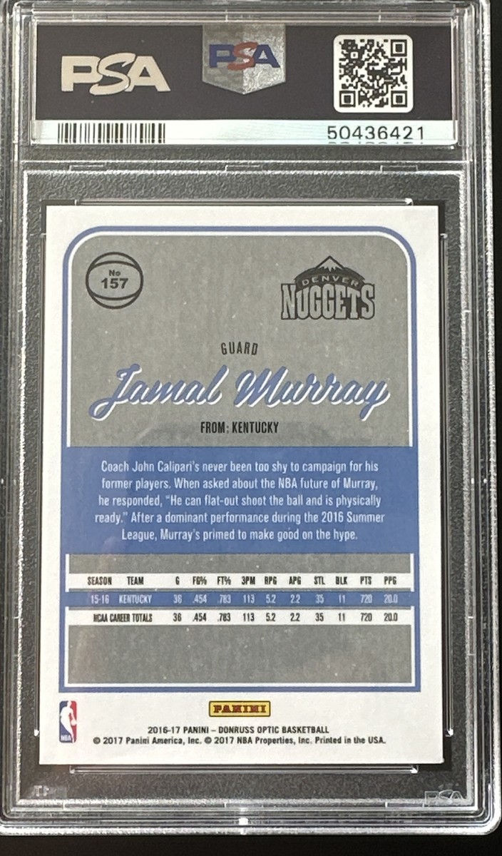 Jamal Murray 2016-17 Panini Donruss Optic Rookie RC #157 PSA