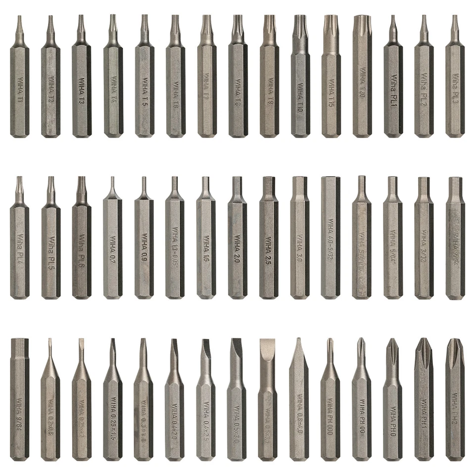 Wiha Micro Bit mit 4mm (5/32") C4 Mini Microbit wählbar TX / SL / PL / HEX / PH