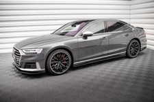 CUP Seitenschweller Ansätze SCHWARZ für Audi S8 D5 Side Skirts Schweller Skirts