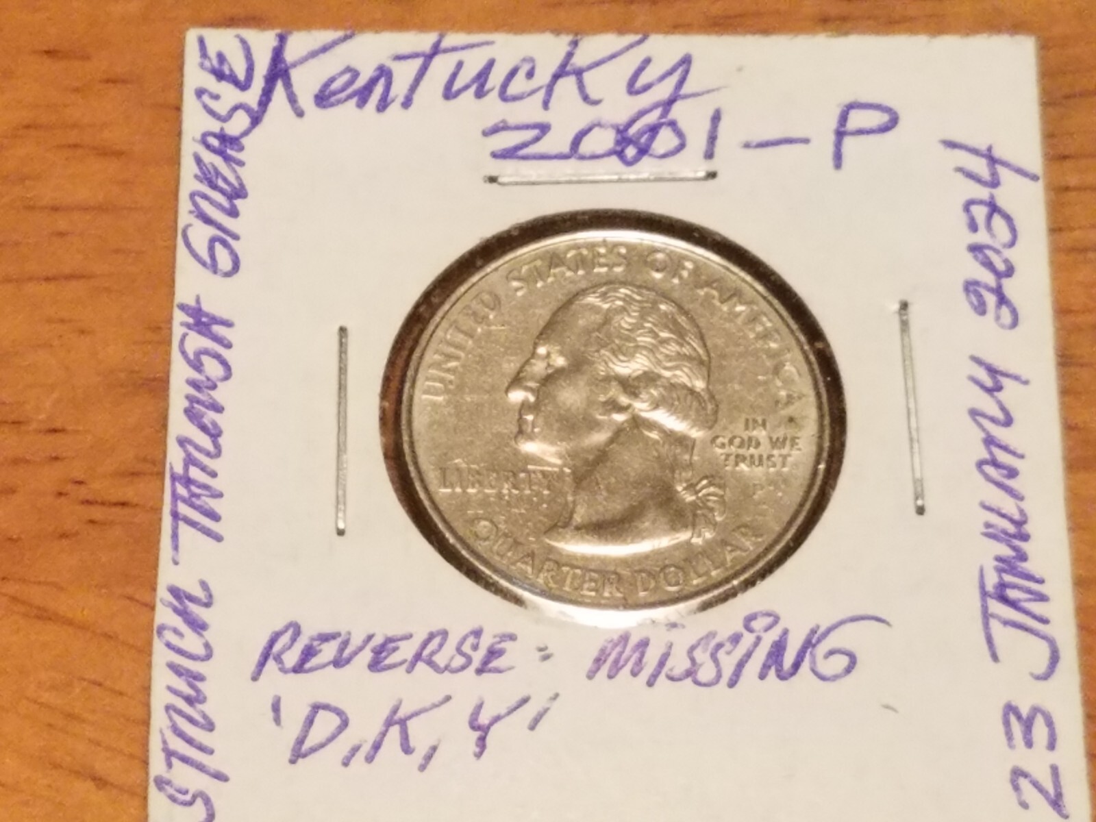 2001 P Kentucky State Quarter Strike Through Grease Error EBay 2001-p-kentucky-state-quarter-strike-through-grease-error-ebay