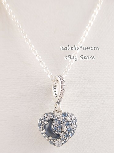SPARKLING BLUE MOON \u0026 STARS Authentic 