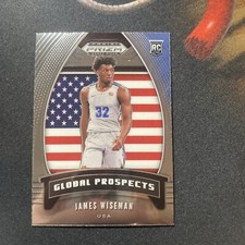 2020-21 Prizm Draft Picks James Wiseman Global Prospects Rookie RC #97 Warriors