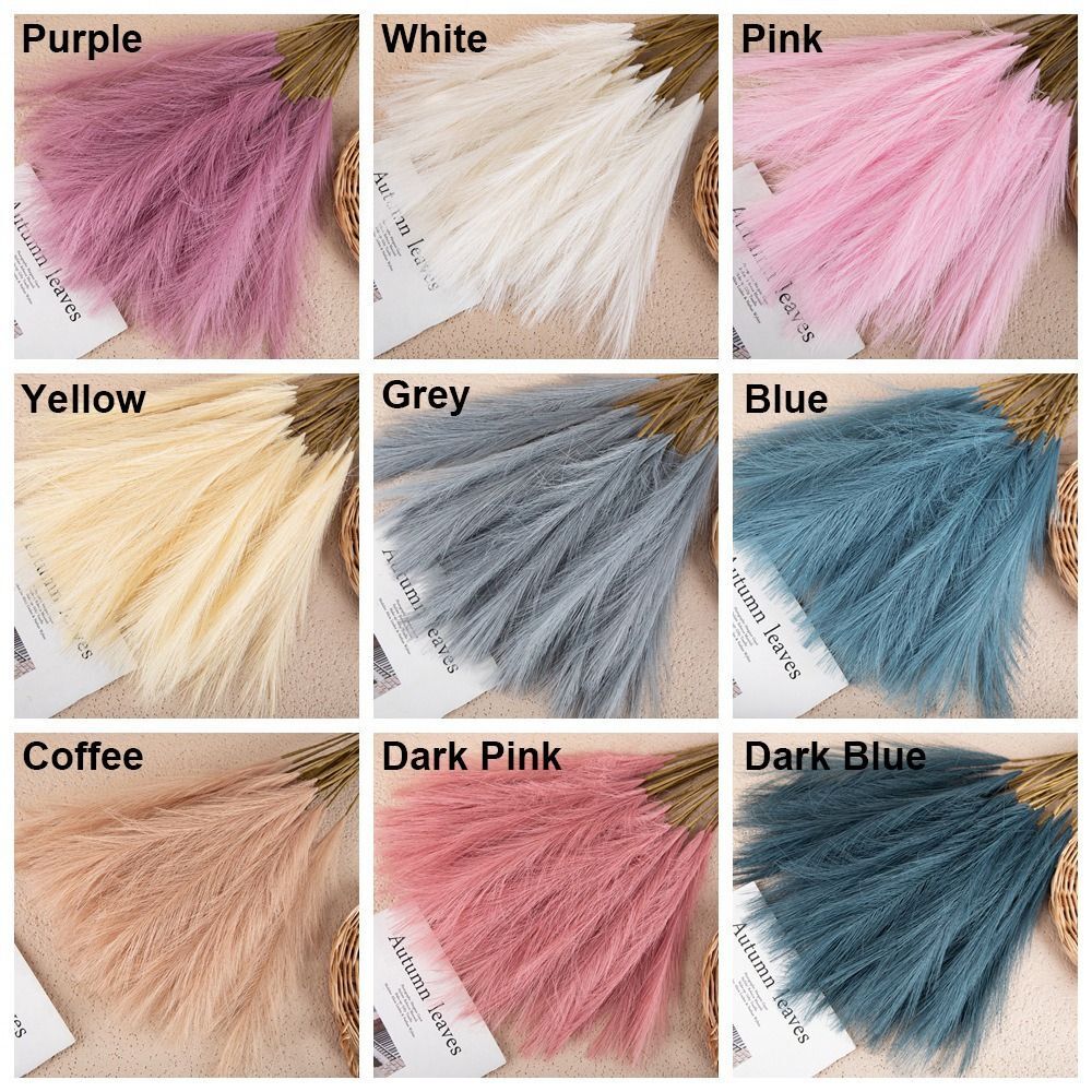 Simulation Flowers Lifelike Reeds Grass Artificial Pampas Floral ...