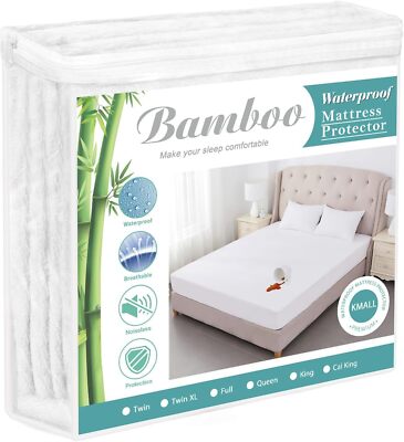 Funda Protectora De Colchon Impermeable Tamano King, Transpirable Y Ajustada