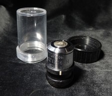 Carl Zeiss Jena Mikroskop Objektiv RMS Öl Hi90x/0,8-1,25 160/0,17 mit Irisblende
