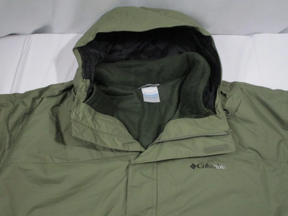 NWT Columbia Sportswear Tunnel Falls II Interchange 3 in 1 Jacket Mens 6XL Green - Image 3 of 4