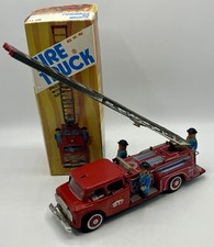 Camion de pompiers en tôle Fire truck- 26 cm - MF 718 - 1960/70s - BE avec boite