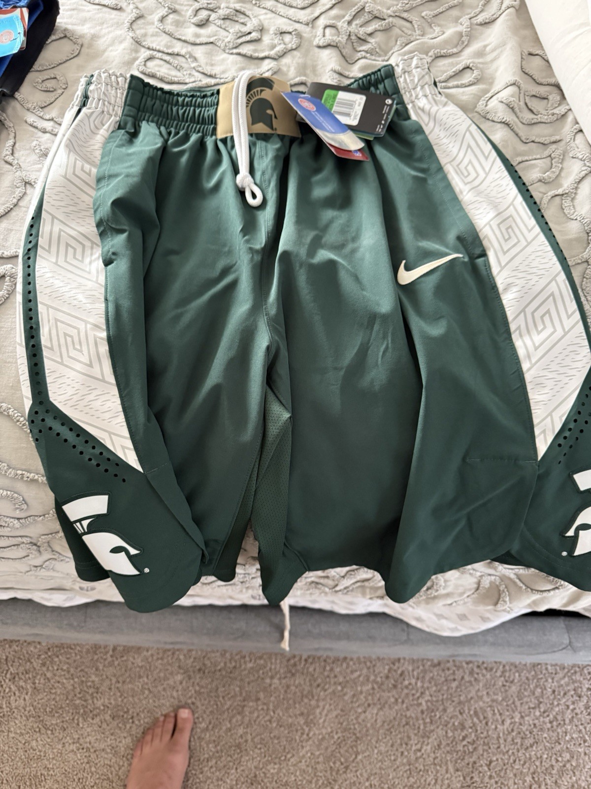 Michigan State Spartans Authentic Nike Basketball Shorts