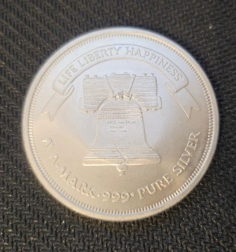 Liberty Bell / American Eagle Silver 1oz .999 Life Liberty Bell A-Mark BU
