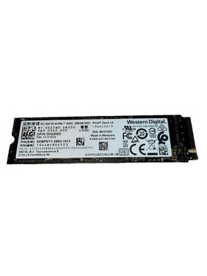 WD 2280mm PC SN730 256GB M.2 NVMe Gen 3.0 x 4 SSD 0H22WD SDBPNTY-256G-1012