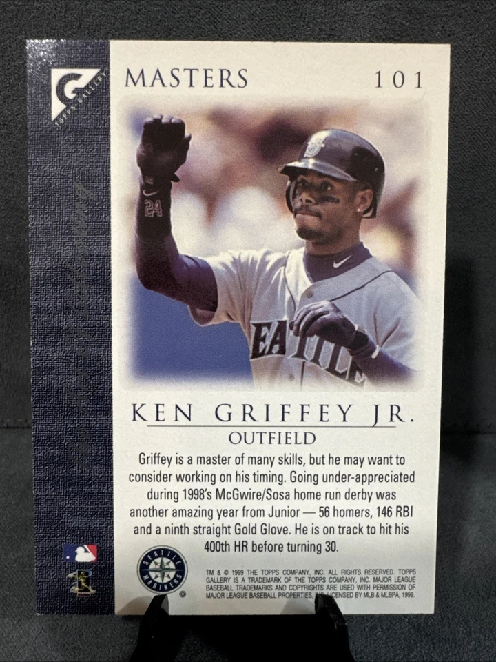 1999 Topps Gallery Ken Griffey Jr #101 - Image 4 of 4